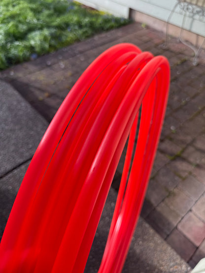 5/8" UV Red (Fire Orange) Colored Polypro Hoops