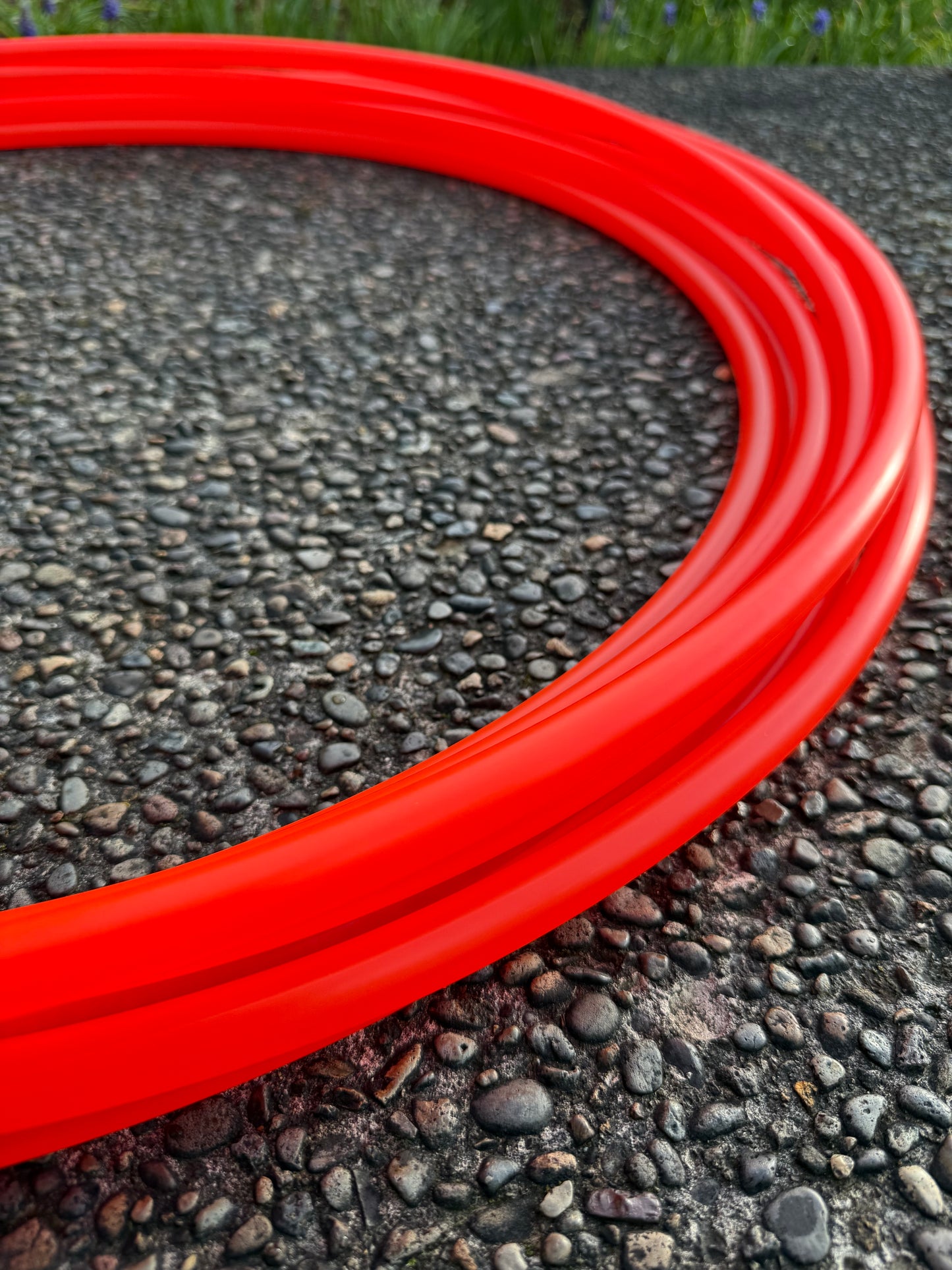 5/8" UV Red (Fire Orange) Colored Polypro Hoops