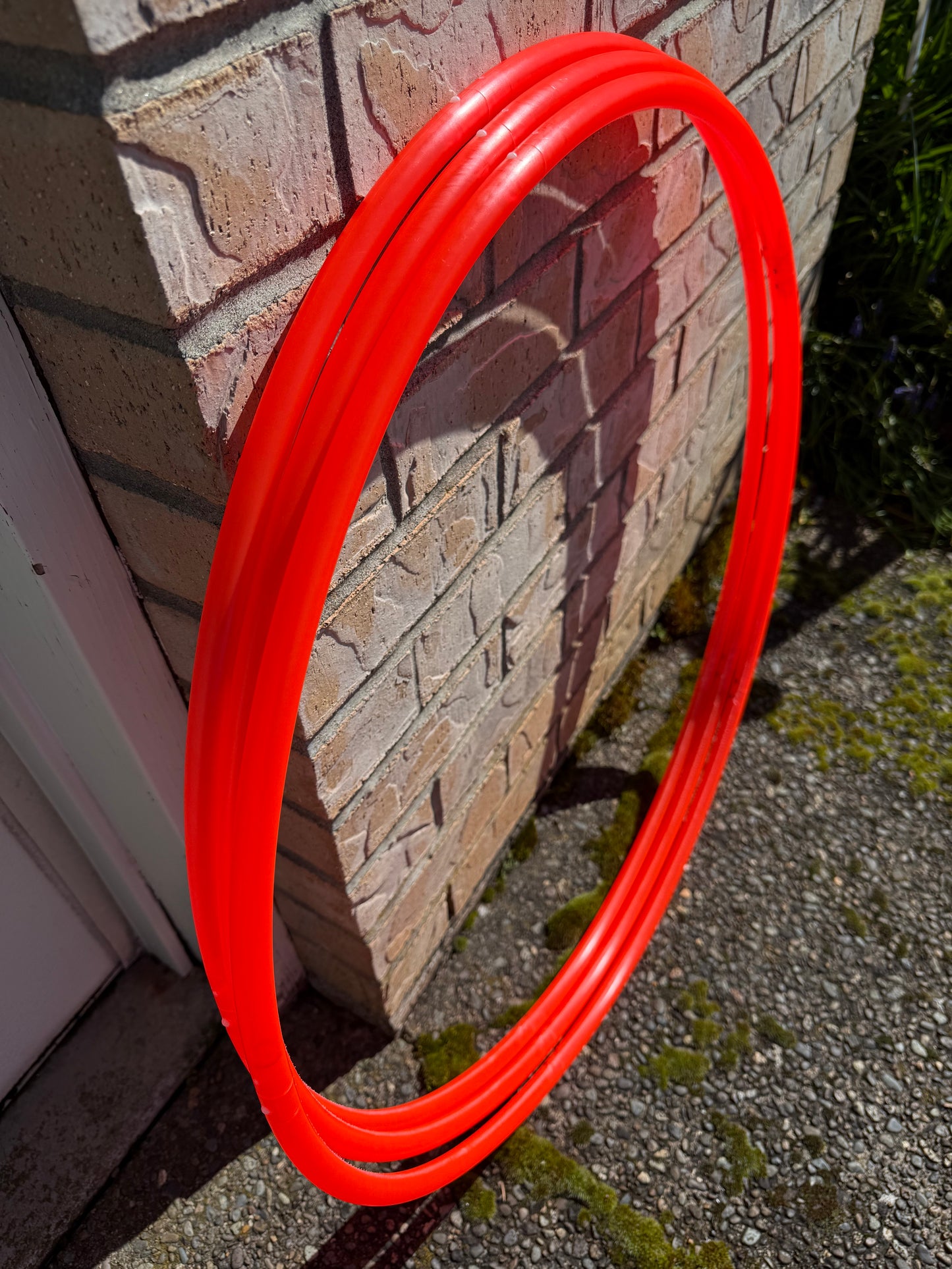 5/8" UV Red (Fire Orange) Colored Polypro Hoops