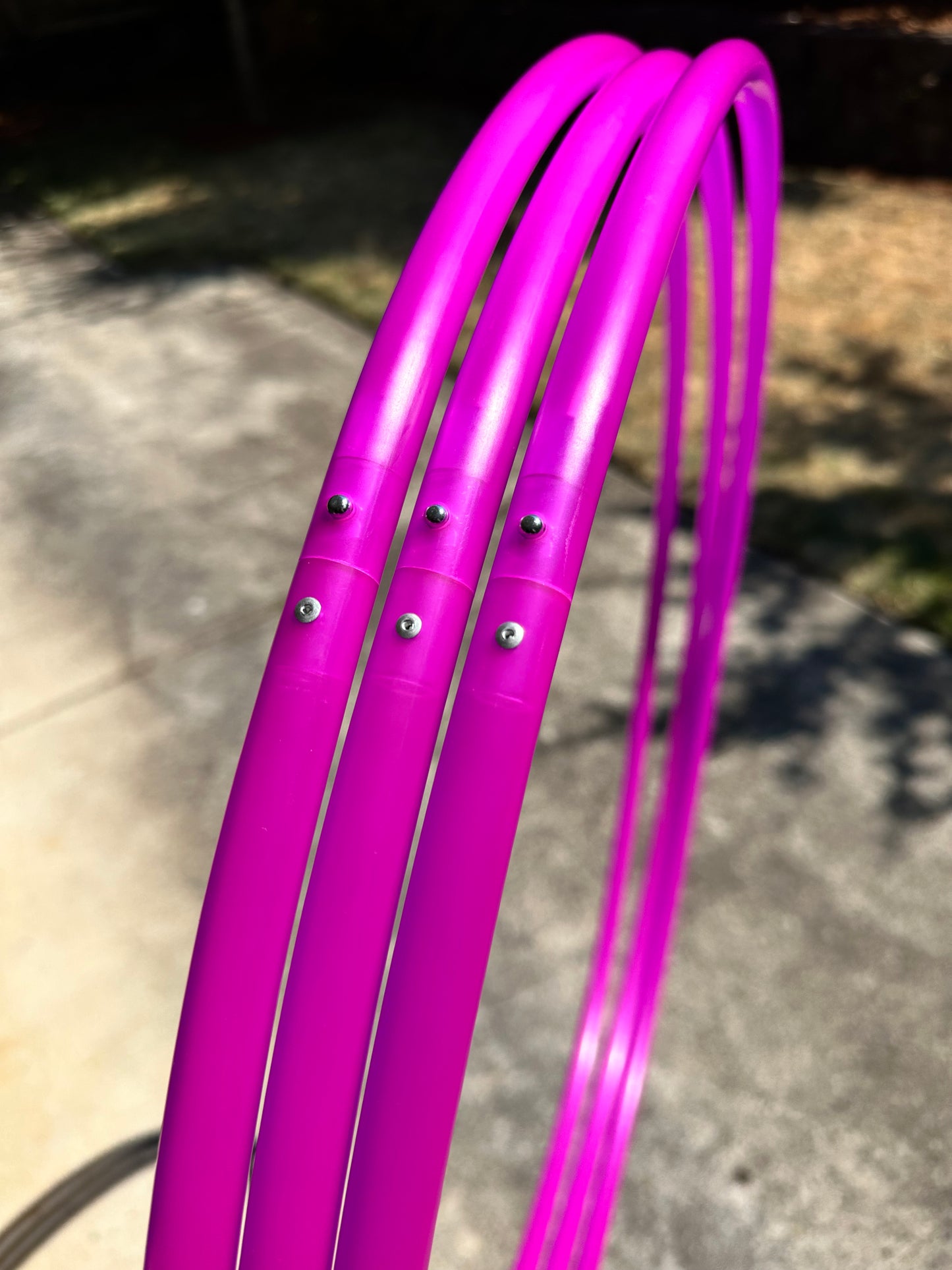 11/16 UV Fuchsia Colored Polypro Hoops