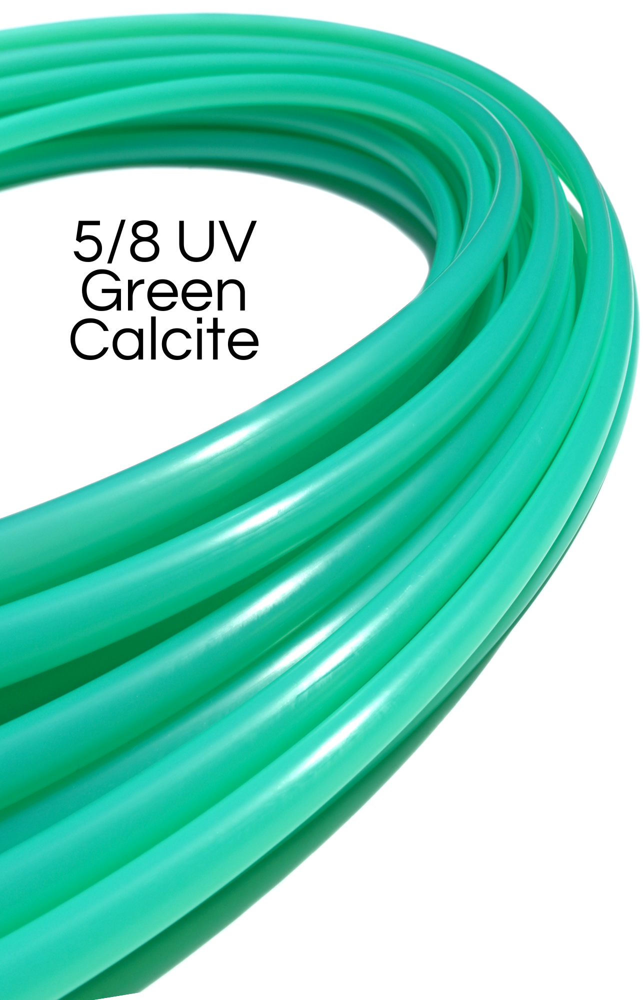 5/8 UV Green Calcite Polypro Hoops