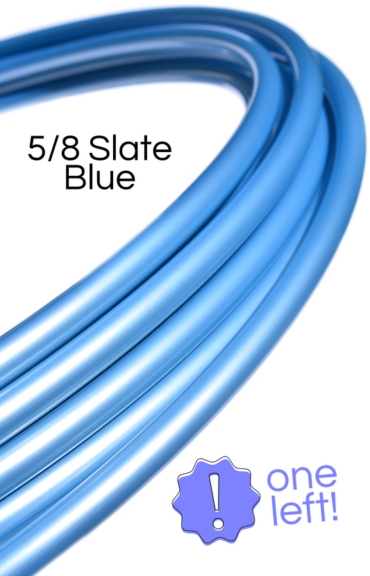 5/8 Slate Blue Satin Colored Polypro Hoops