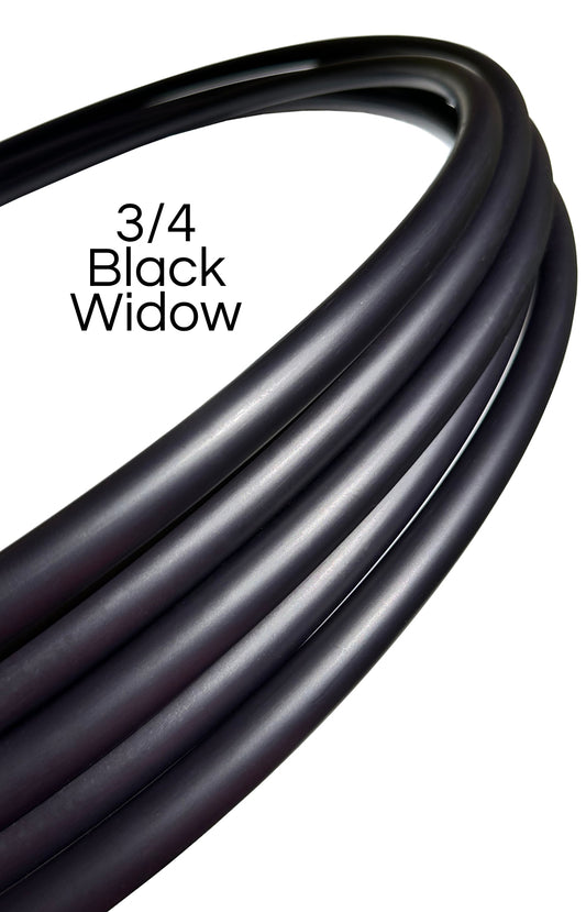 3/4 Black Widow Colored Polypro Hoops