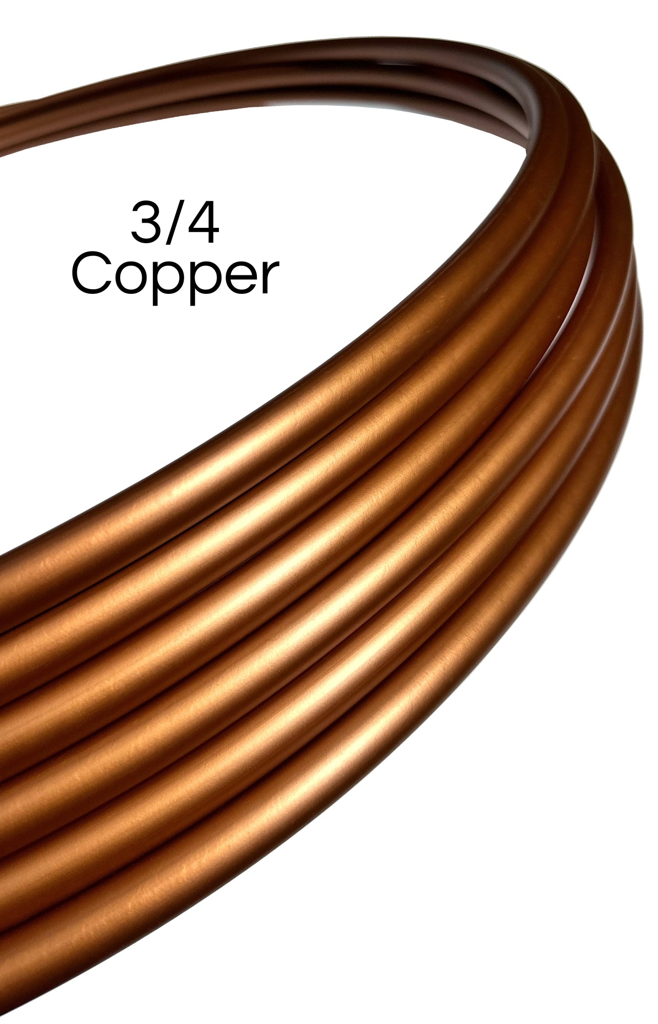 3/4 Copper Metallic Colored Polypro Hoops