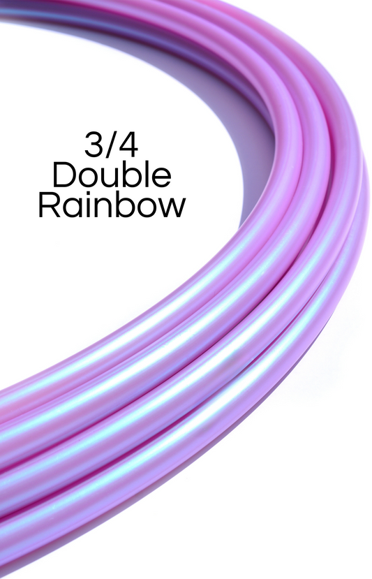 3/4 Double Rainbow Color-Shift Polypro Hoops