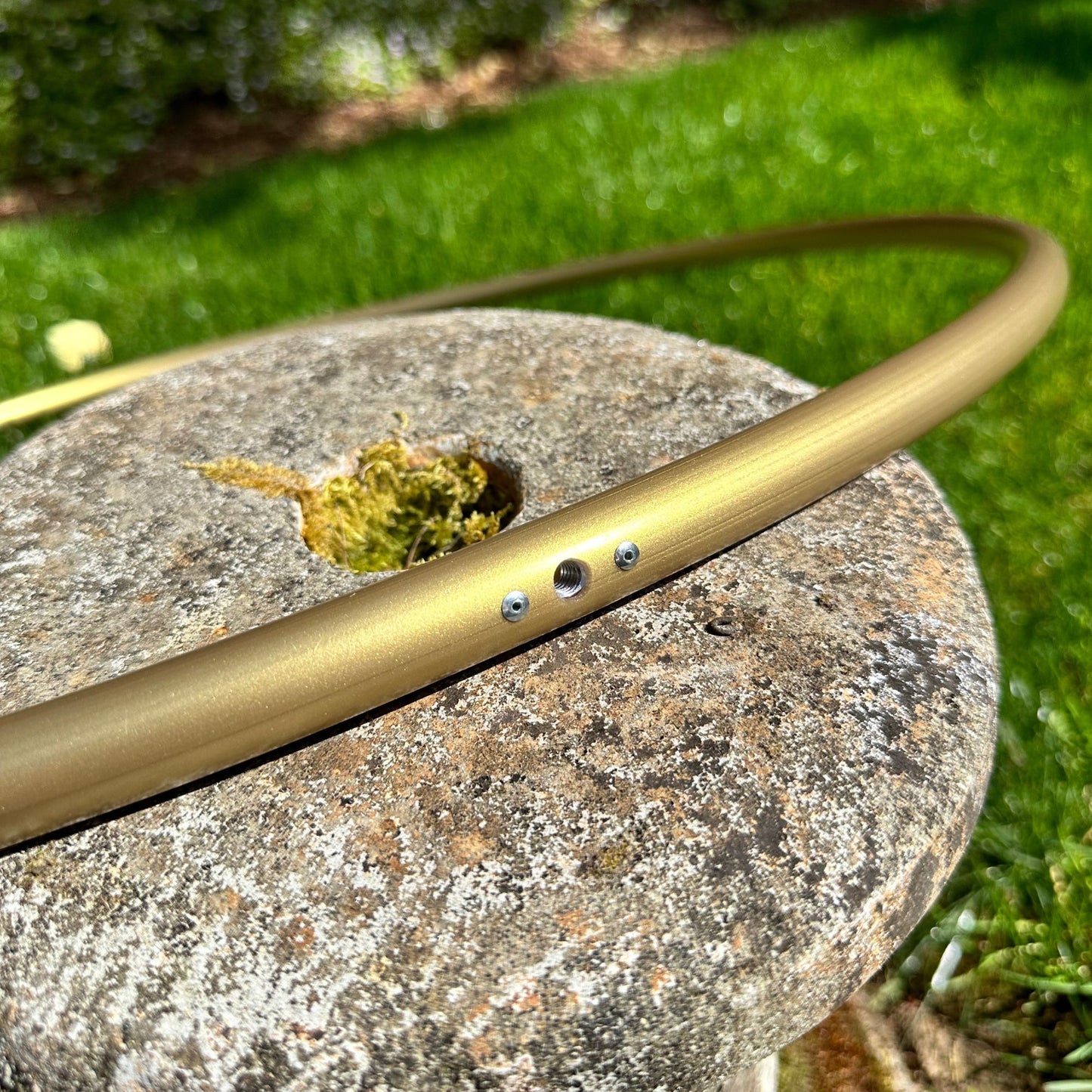 Gold Metallic Firehoop | 30" 3/4 Polypro | 4 Wick | Free Shipping, Ready to Ship