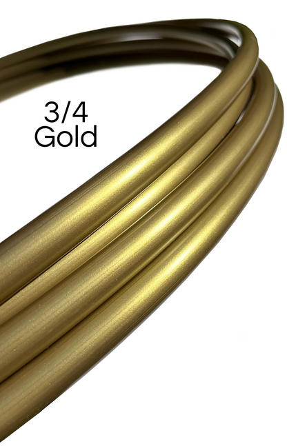 3/4 Gold Colored Polypro Hoops
