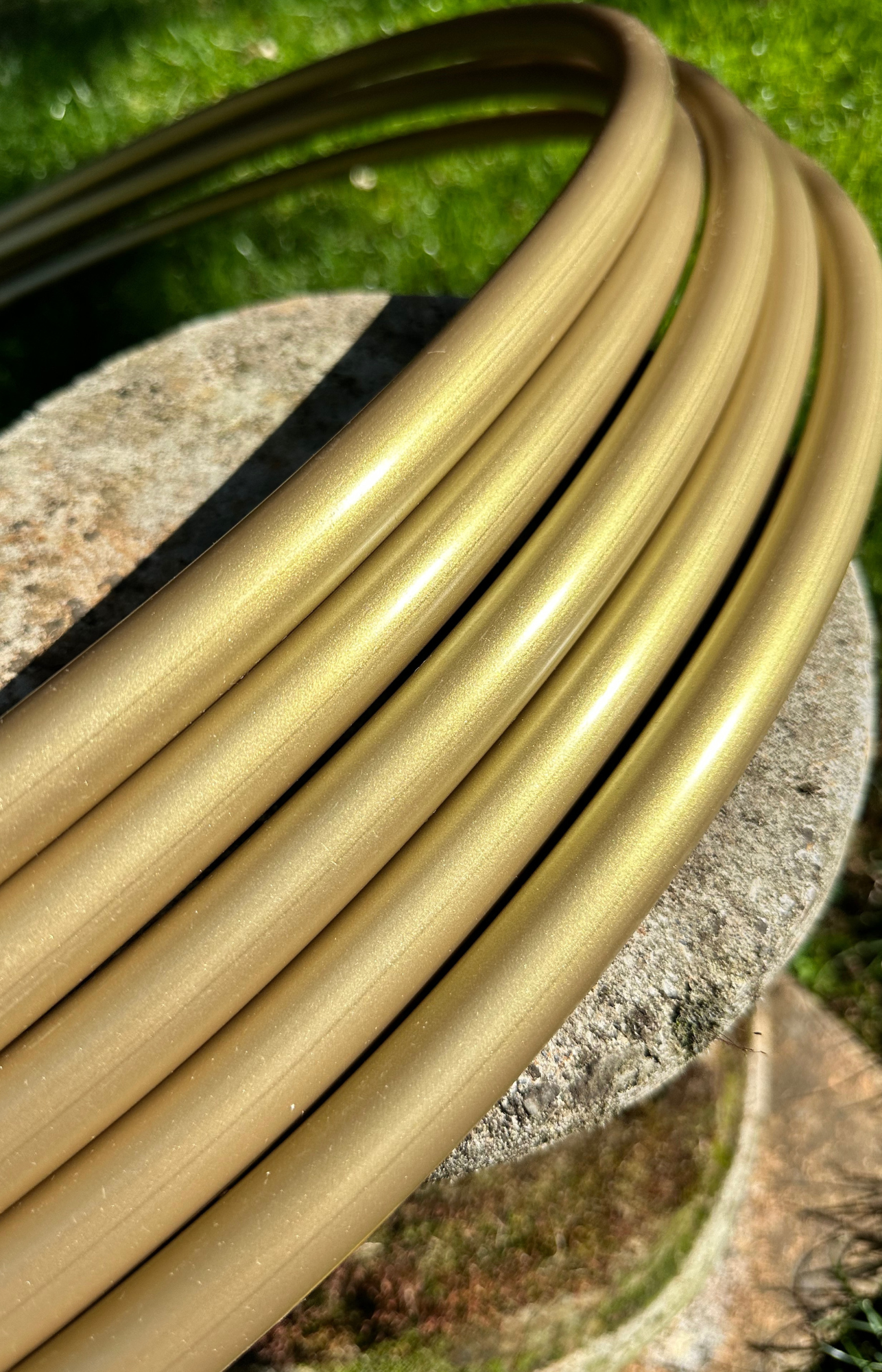 3/4 Gold Colored Polypro Hoops
