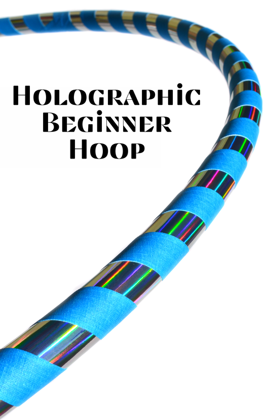Holographic Taped Beginner Hoop - Holographic Tape w/ Gaffer Grip Tape