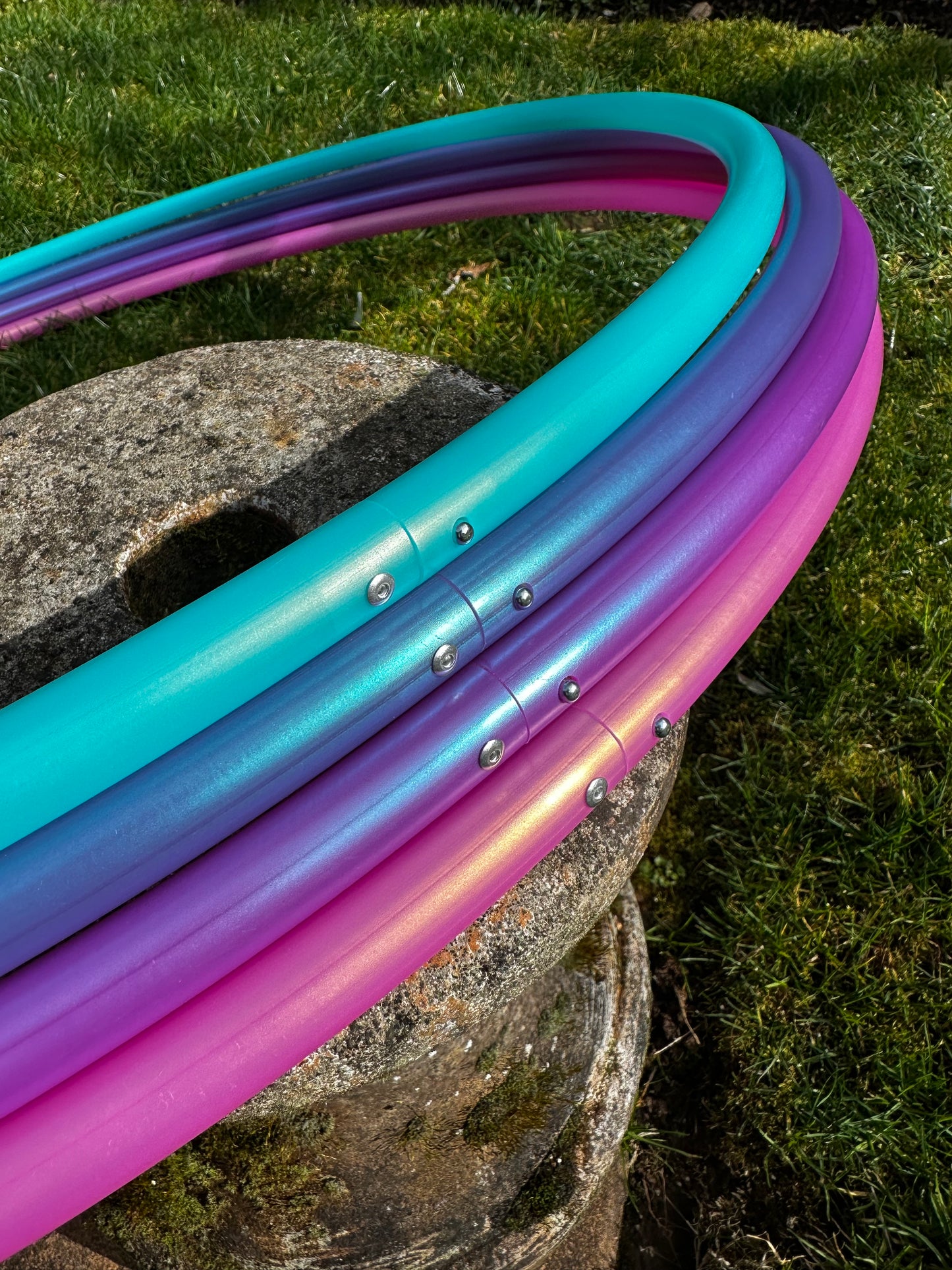 3/4 Malibu Teal Color-Shift Colored Polypro Hoops