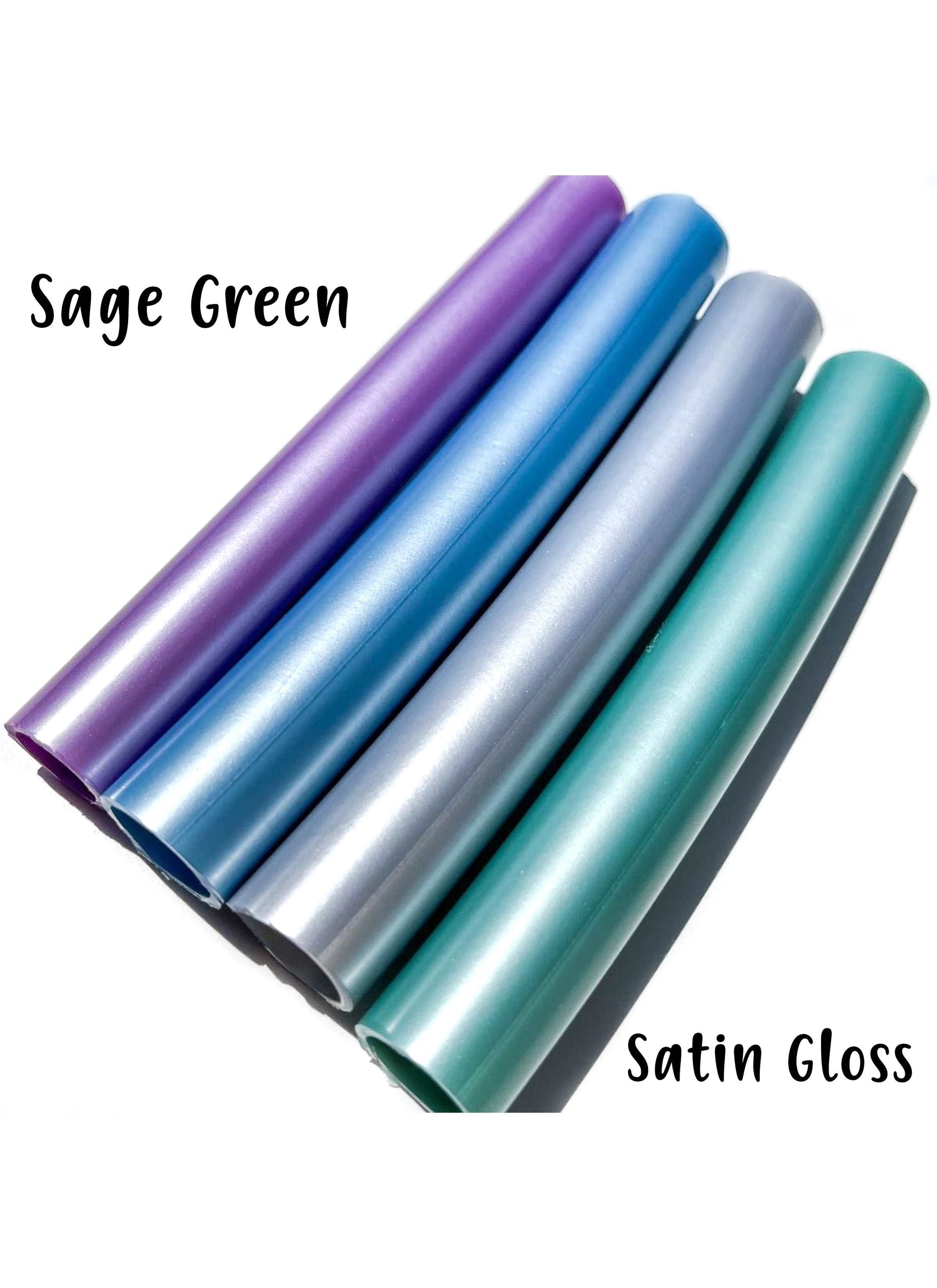 5/8 & 3/4 Sage Green Satin Colored Polypro Hoops