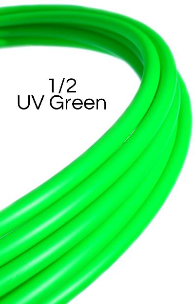1/2 UV Green Colored Polypro Hoops