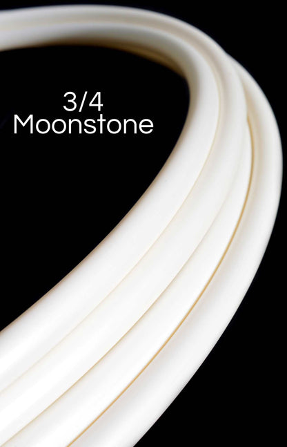 3/4 White Moonstone Colored Polypro Hoops