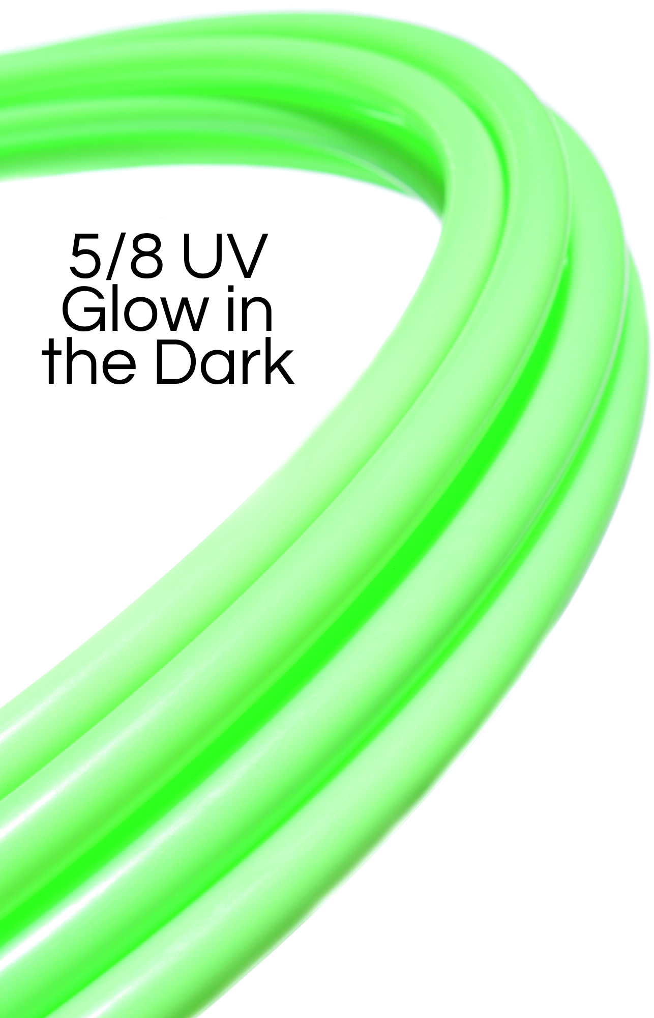 5/8 UV Glow in the Dark Colored Polypro Hoops
