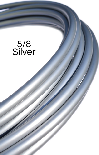 5/8 Silver Colored Polypro Hoops