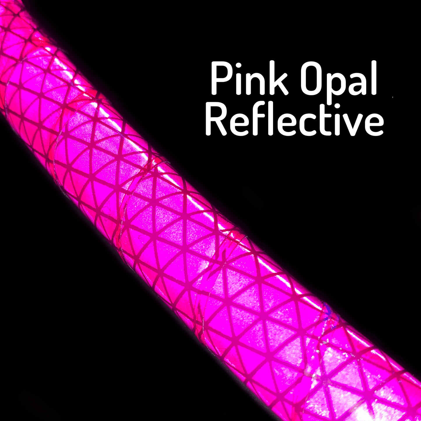Pink Opalescent Color-Shift Reflective Taped Hoops