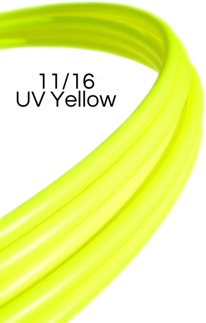 11/16 UV Yellow Colored Polypro Hoops