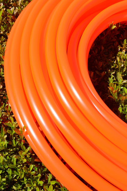 3/4 UV Orange Fluorite Colored Polypro Hoops