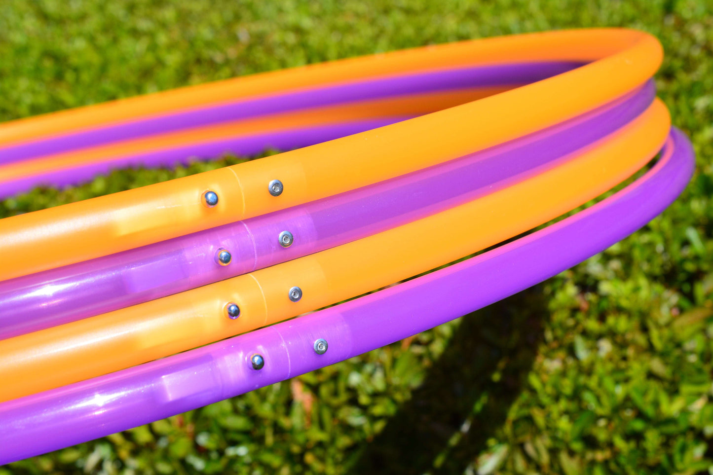 3/4 UV Orange Colored Polypro Hoops