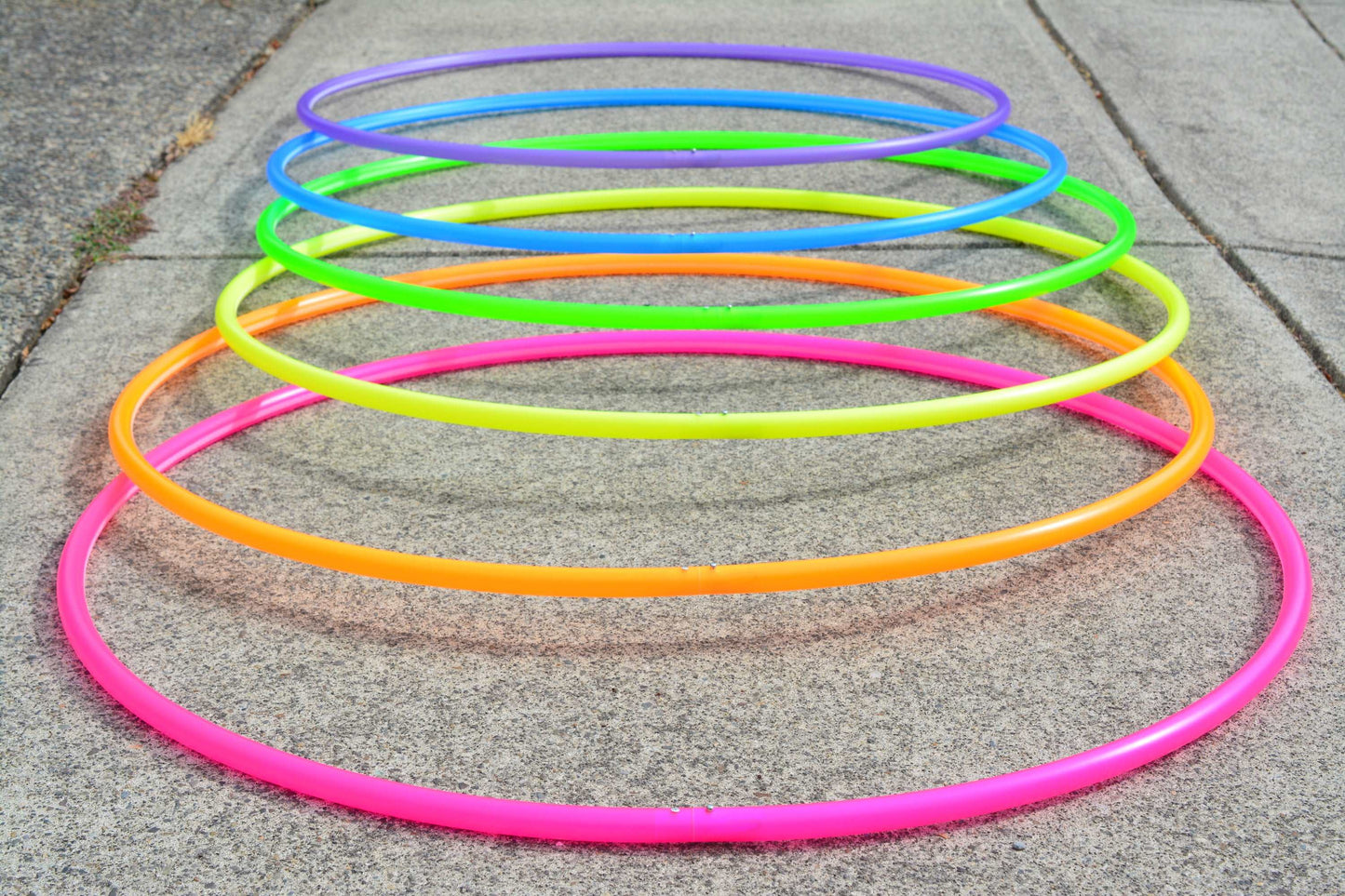 3/4 UV Yellow Colored Polypro Hoops