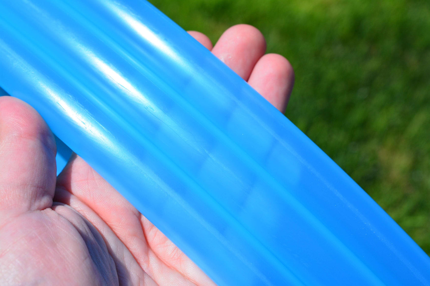 3/4 UV Aquamarine Colored Polypro Hoops