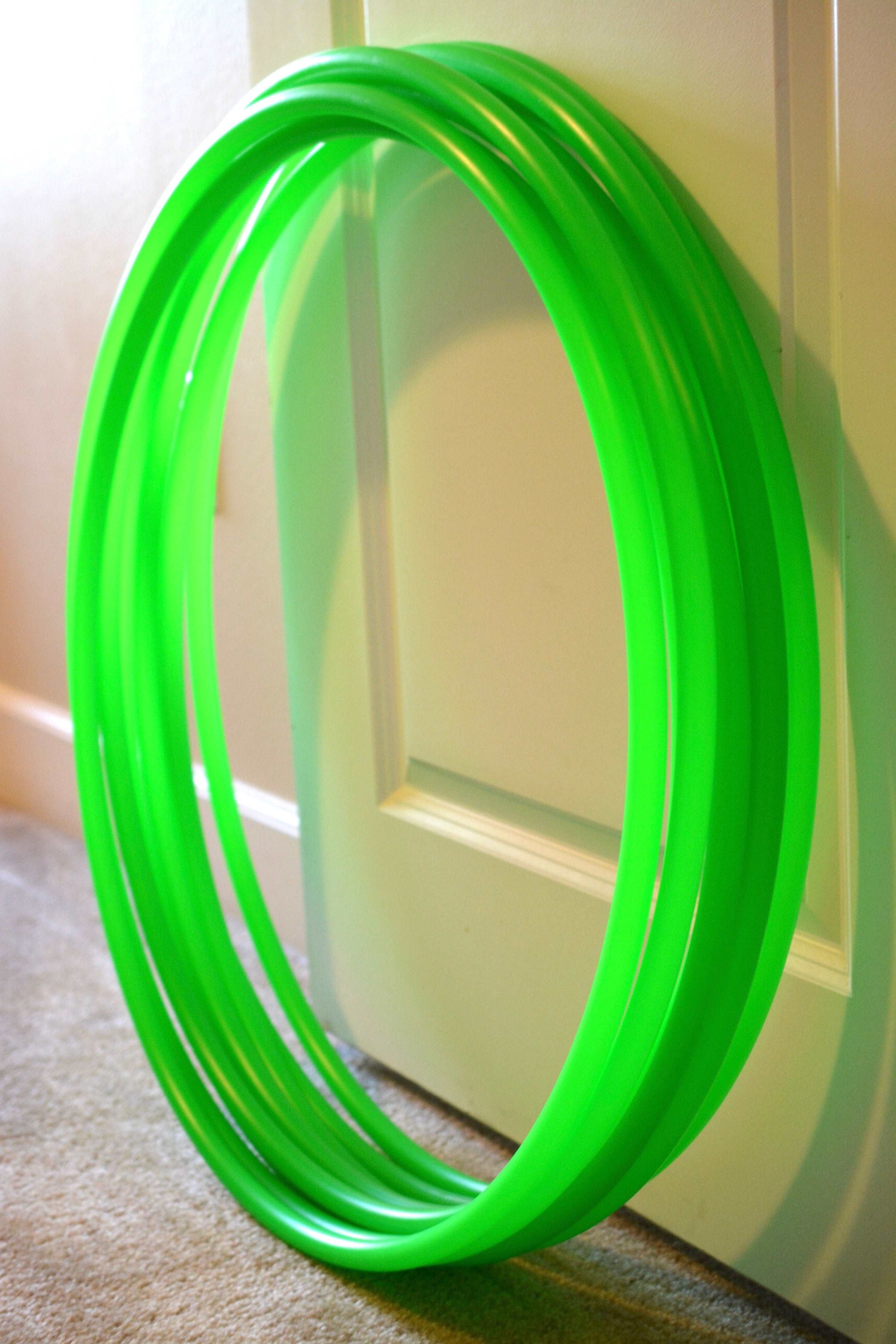 uv green tubing indoors