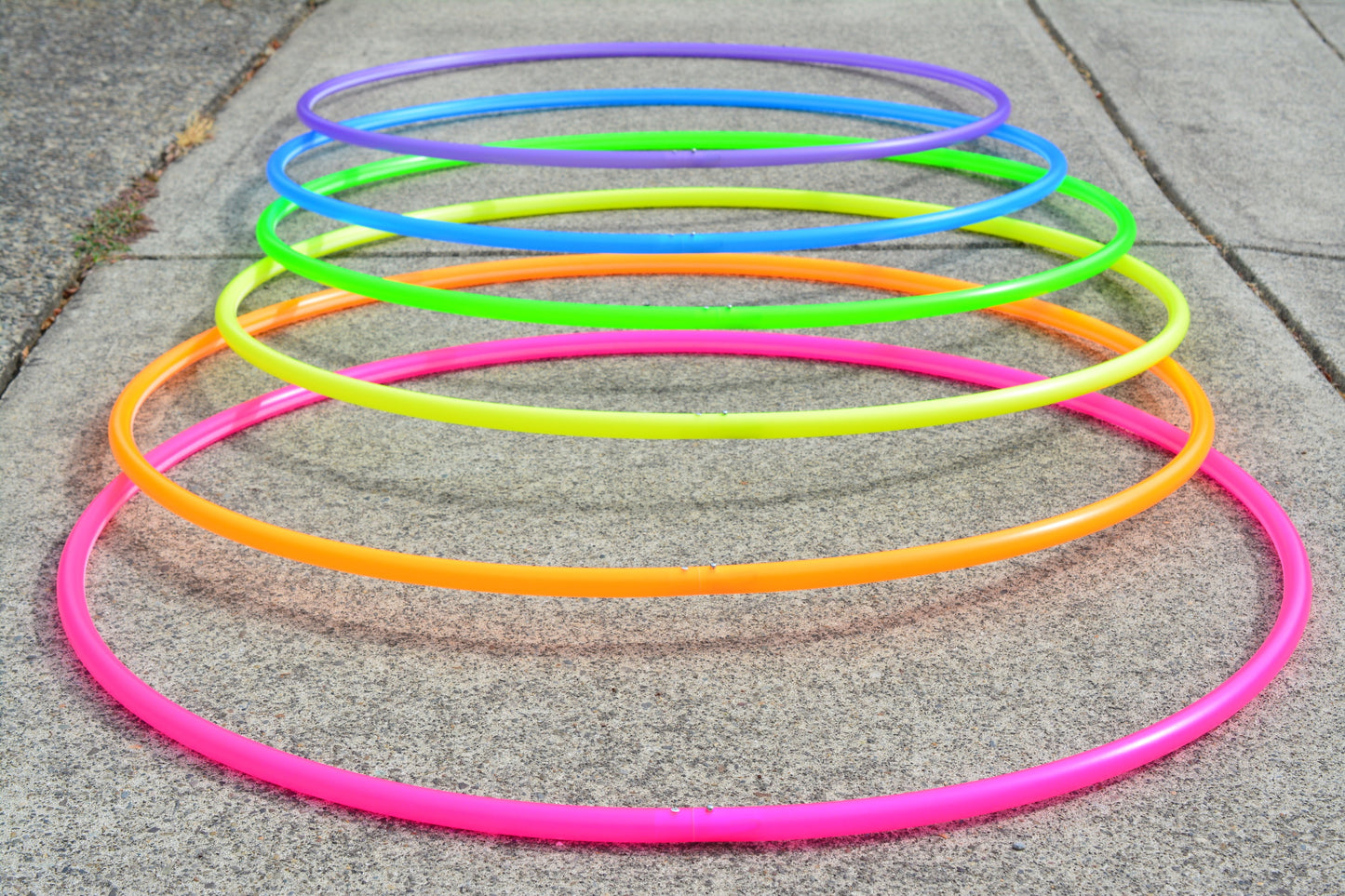 5/8 UV Yellow Neon Colored Polypro Hoops