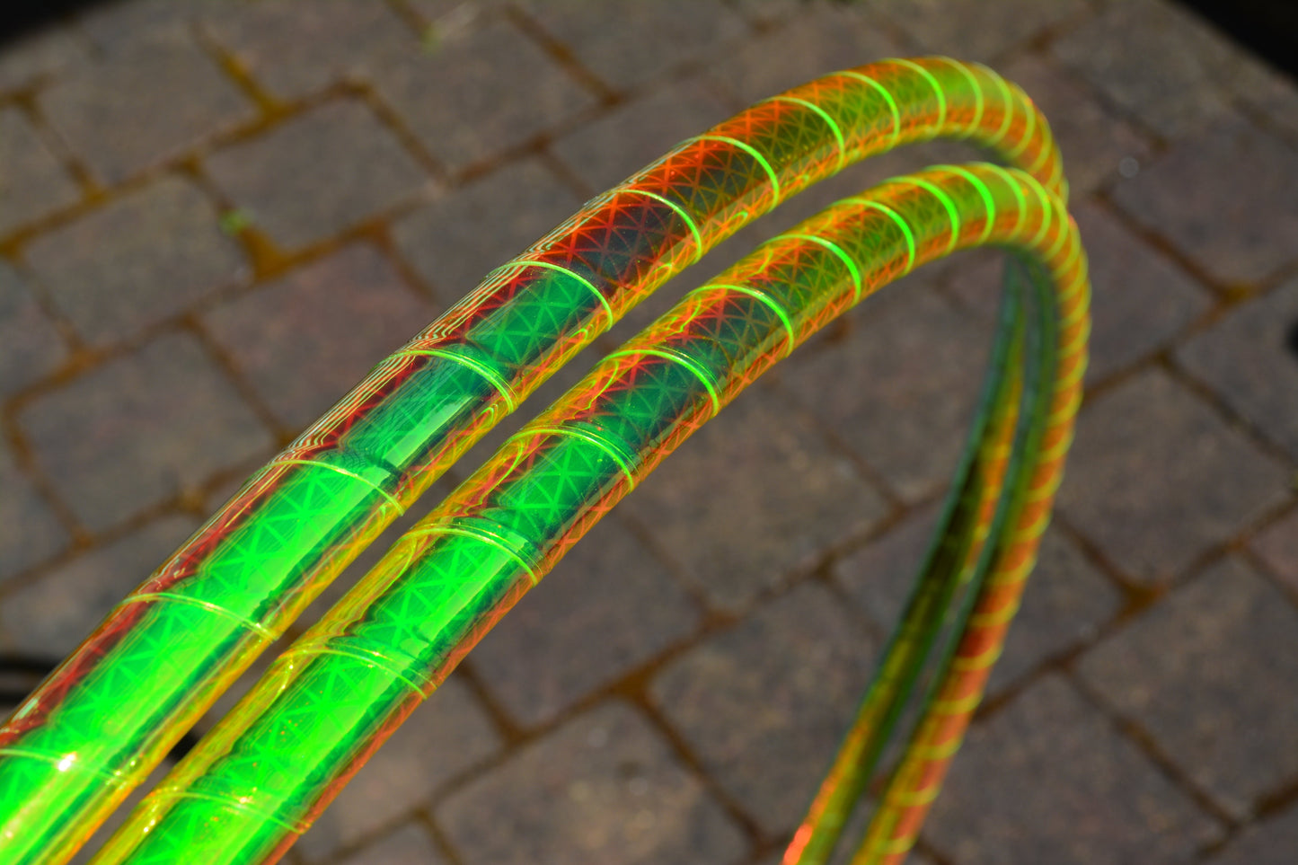 UV Gold Firefly Reflective Taped Hoops