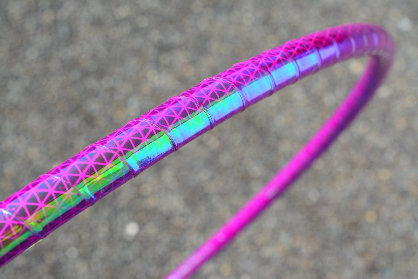 Pink Opalescent Color-Shift Reflective Taped Hoops