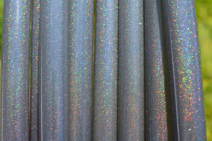 5/8 Onyx Stardust Glitter Colored Polypro Hoops