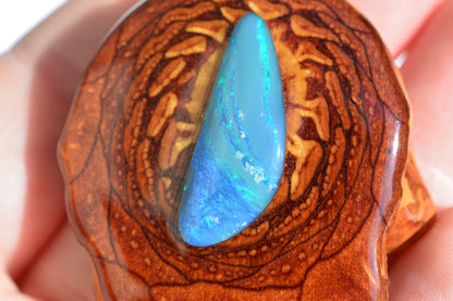 Australian Blue Opal Third Eye Pinecone - 30% OFF RETAIL