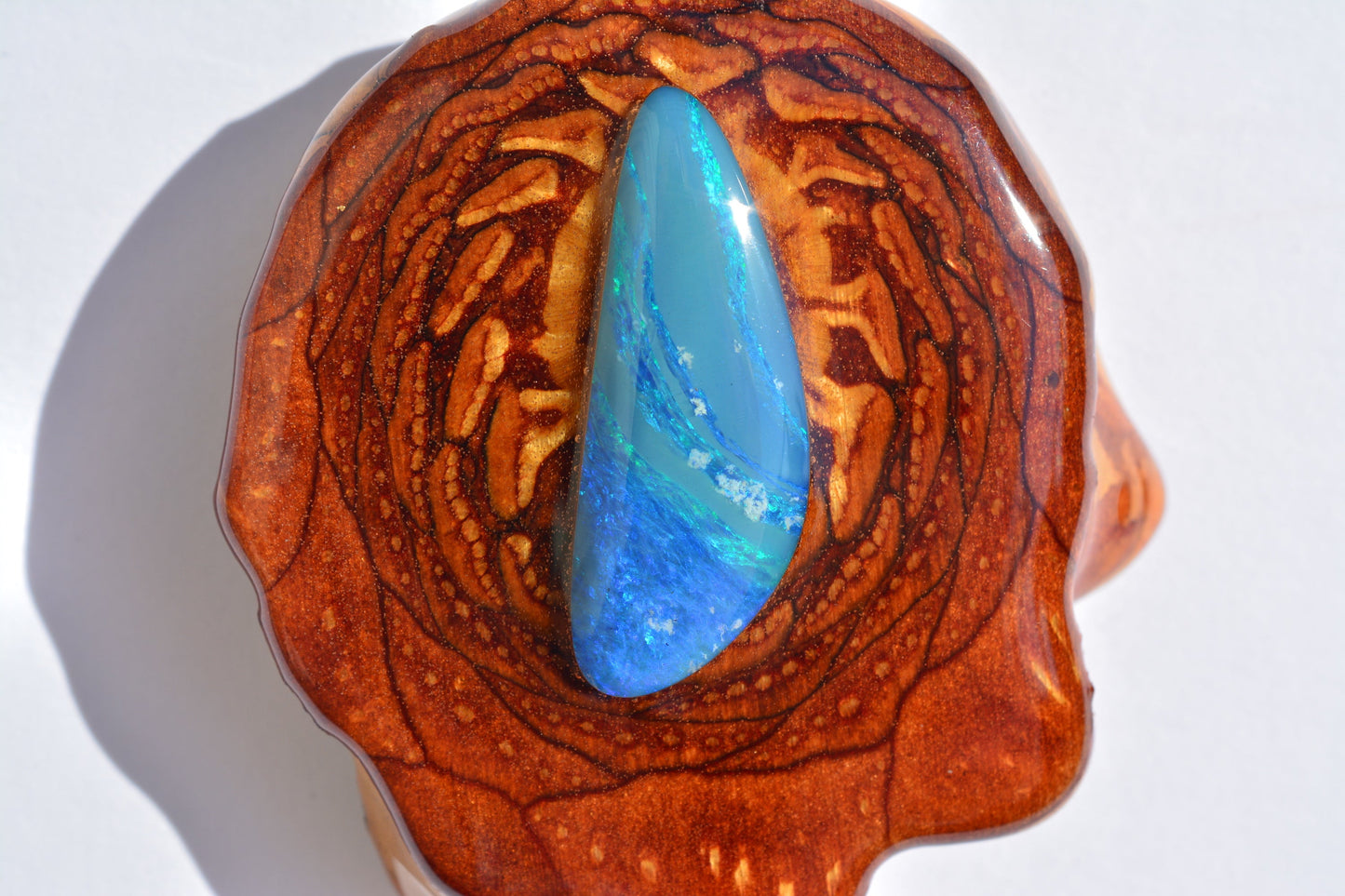 Australian Blue Opal Third Eye Pinecone - 30% OFF RETAIL