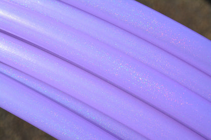 5/8 UV Lavender Stardust Glitter Colored Polypro Hoops