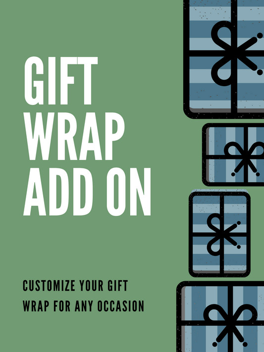 Gift Wrap Add On - Customizable Holiday / Birthday Gift Wrapping Add On Option