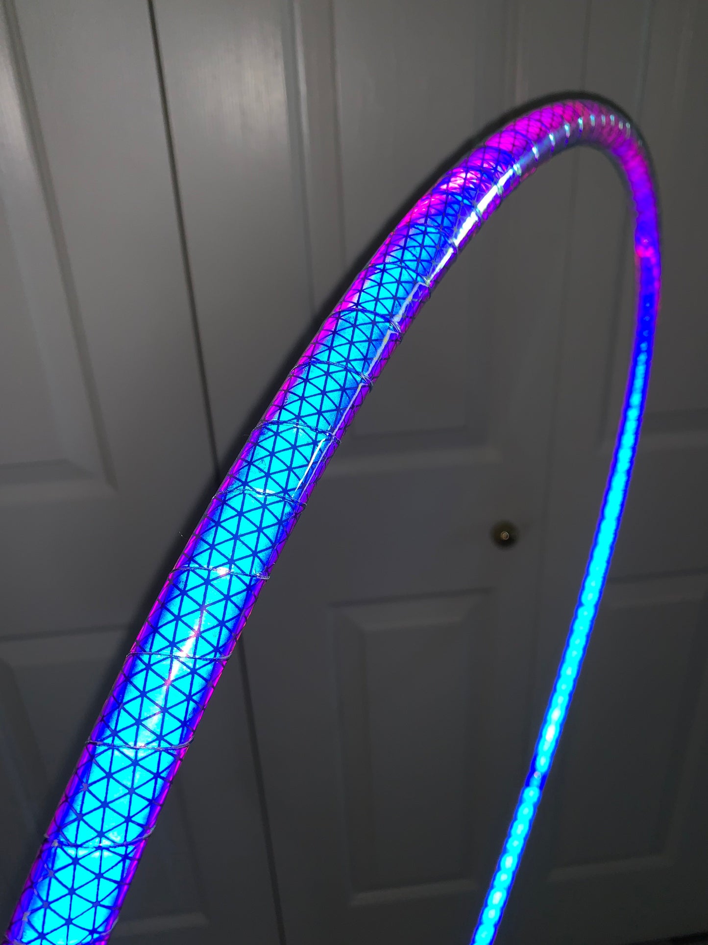 Moonbeam Color-Shift Reflective Taped Hoops