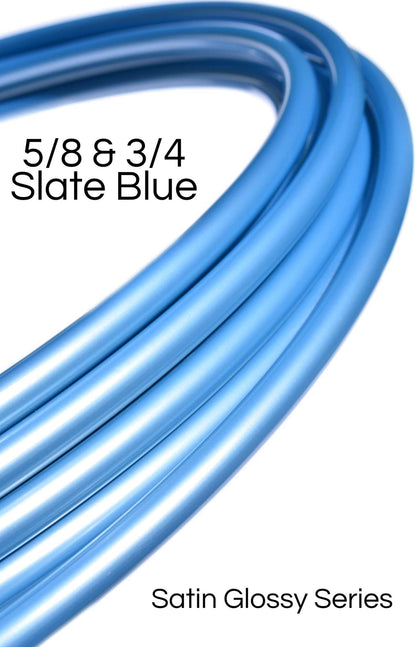 5/8 & 3/4 Slate Blue Satin Colored Polypro Hoops
