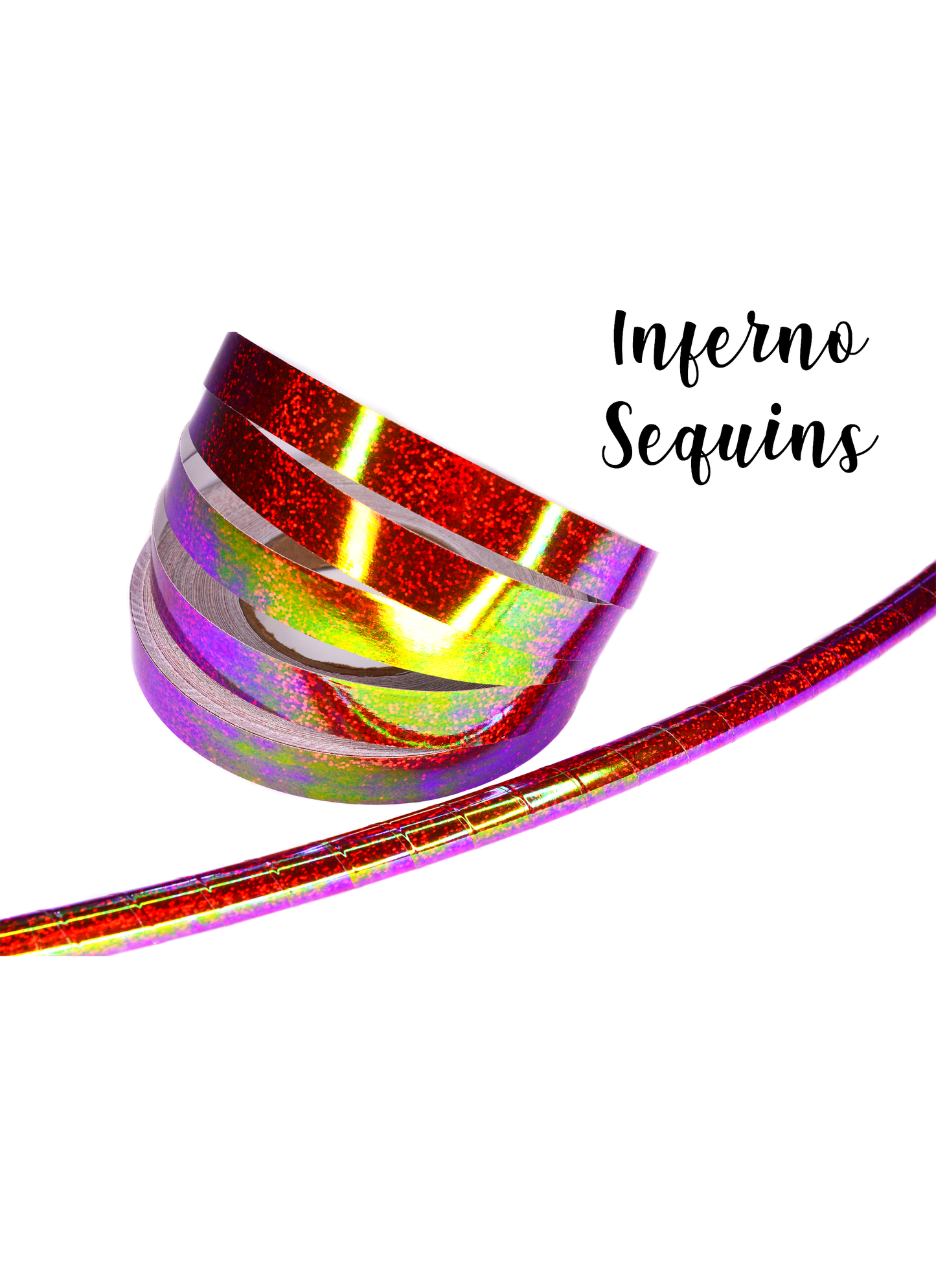 Inferno Sequins Color Morph Taped Performance Hoops