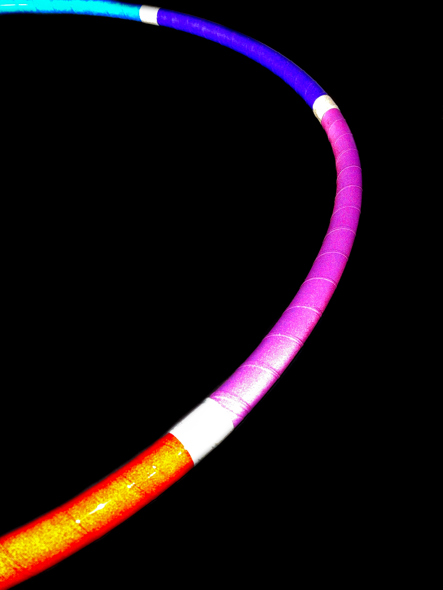 Rainbow Melt Reflective Rainbow Taped Hoops