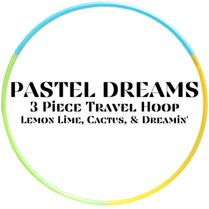 Pastel Dreams Color-Shift 3 Piece Sectional Travel Hoop