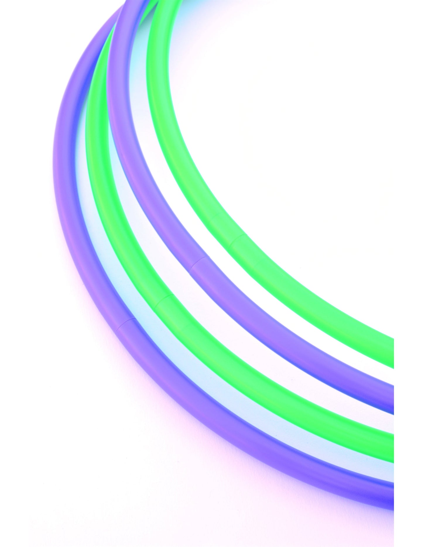 5/8 UV Green Colored Polypro Hoops