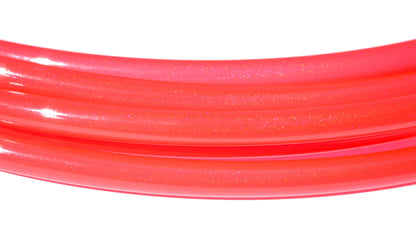 5/8 UV Red Stardust Glitter Colored Polypro Hoops