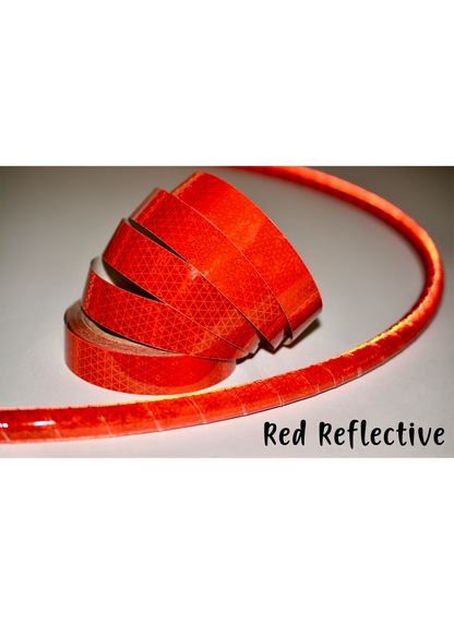 Red Reflective Taped Hoops