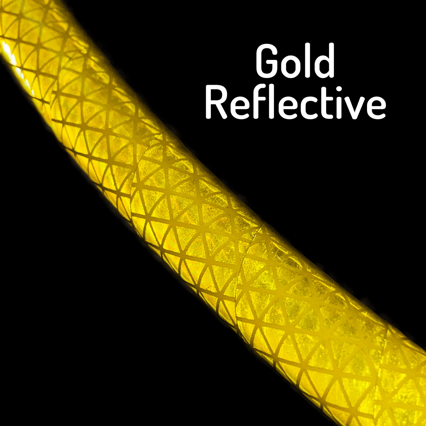 Gold High Intensity Reflective Taped Hoops