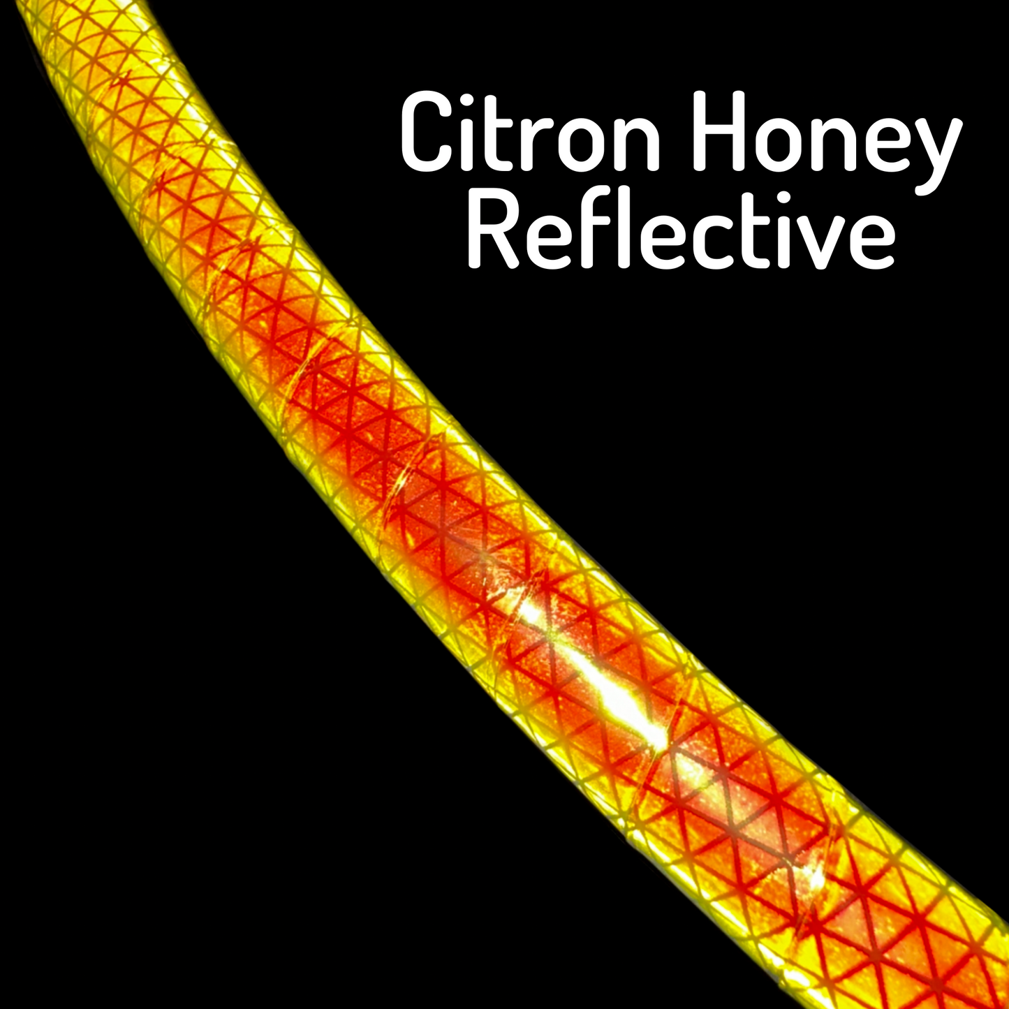 Citron Honey Color-Shift Reflective Taped Hoops