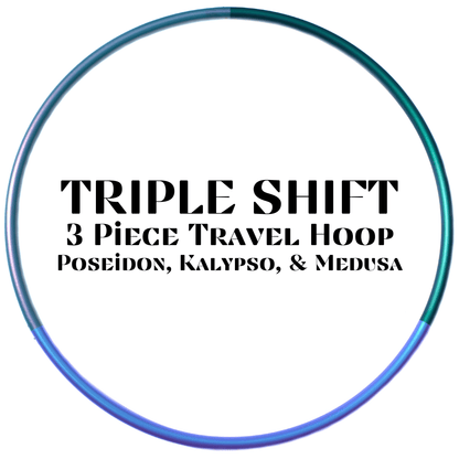 Triple Color-Shift 3 Piece Sectional Travel Hoop